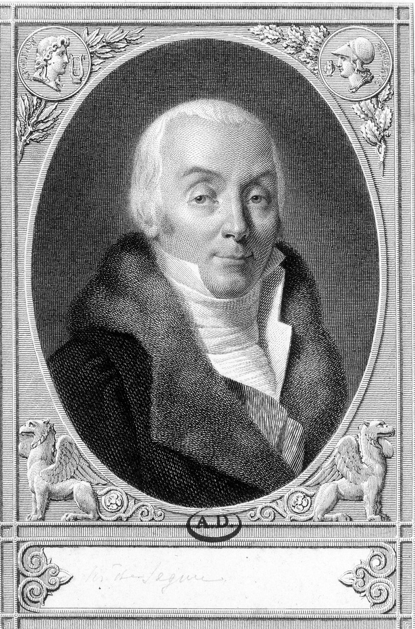 Muotokuva Henri Philippe Marquis de Ségurista (1724-1801), Ranskan marsalkka ja Ludvig XVI:n aikainen sotaministeri. Kaiverrus 1700-luvulta. tekijältä Unknown artist