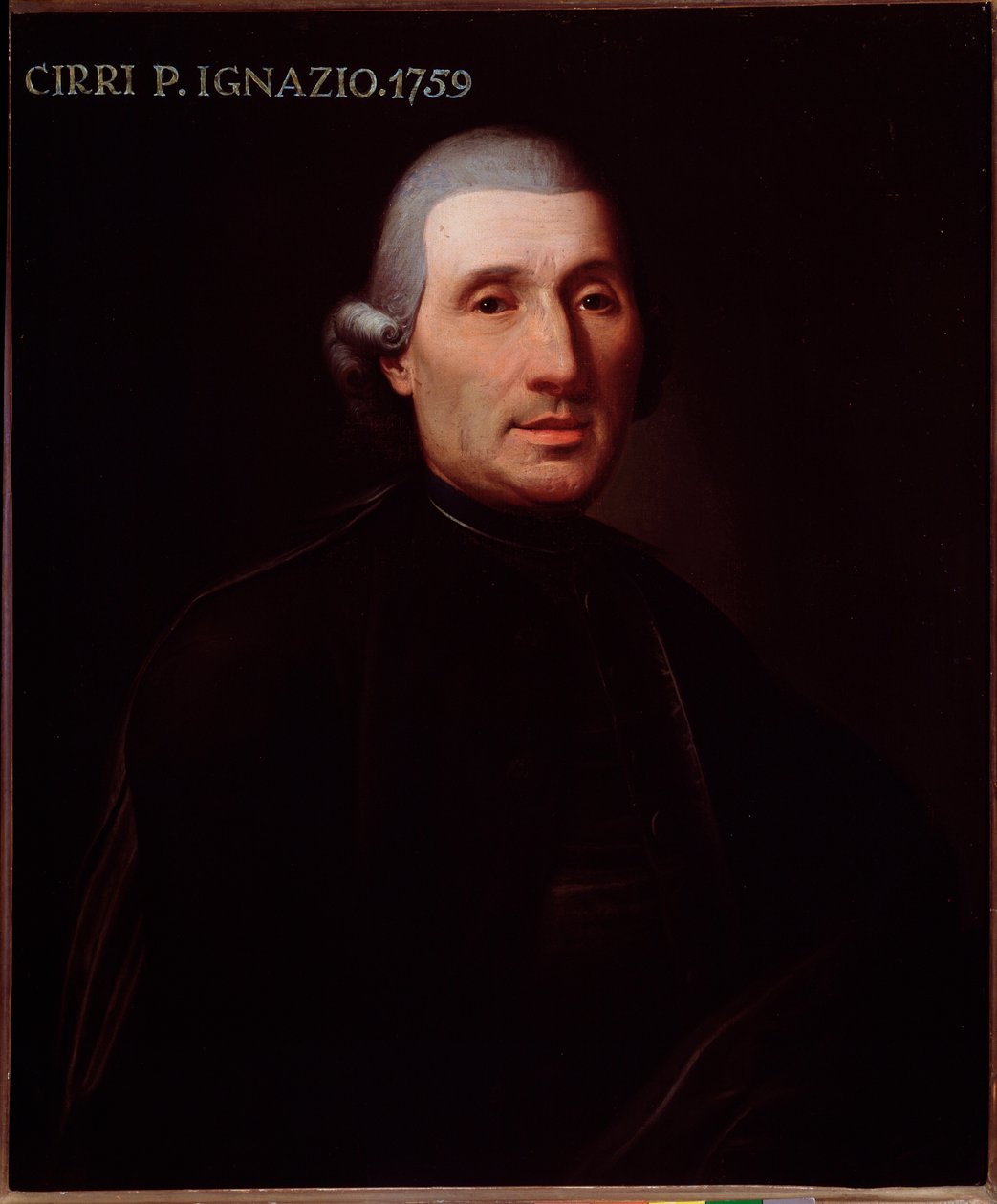 Ignazio Cirrin (1711-1787) muotokuva italialaisesta säveltäjästä Anonymous maalaus. 1700-luvulla. Bologna, kansalaisbibliografinen museo tekijältä Unknown artist