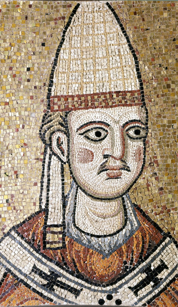 Innocentius III:n muotokuva (1160 - 1216). Rooman museossa säilytetty mosaiikki. Hän oli aiemmin vanhassa Pyhän Pietarin kirkossa. Rooman museo. tekijältä Unknown artist