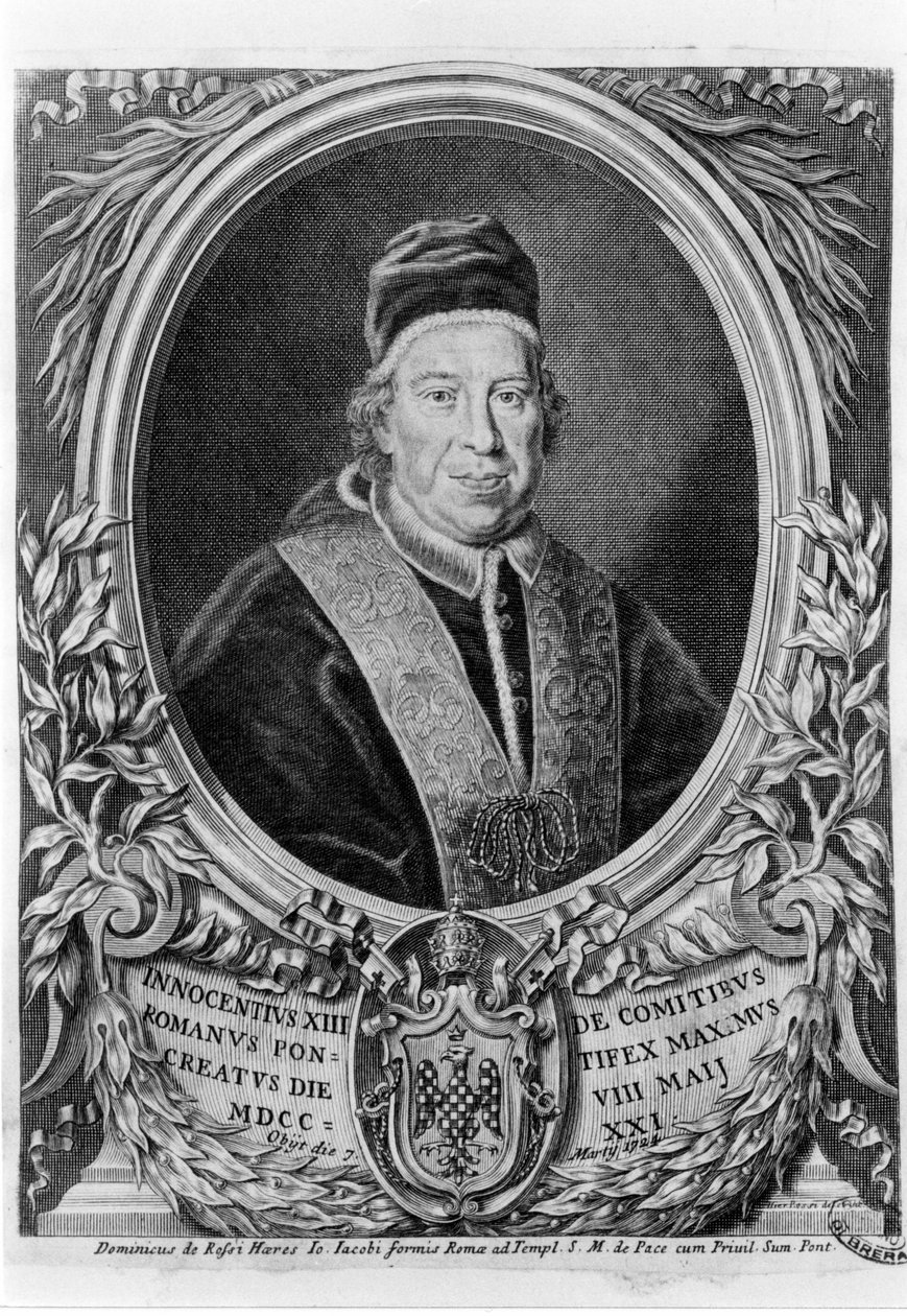 Innocentius XIII:n (1655 - 1724) muotokuva. tekijältä Unknown artist