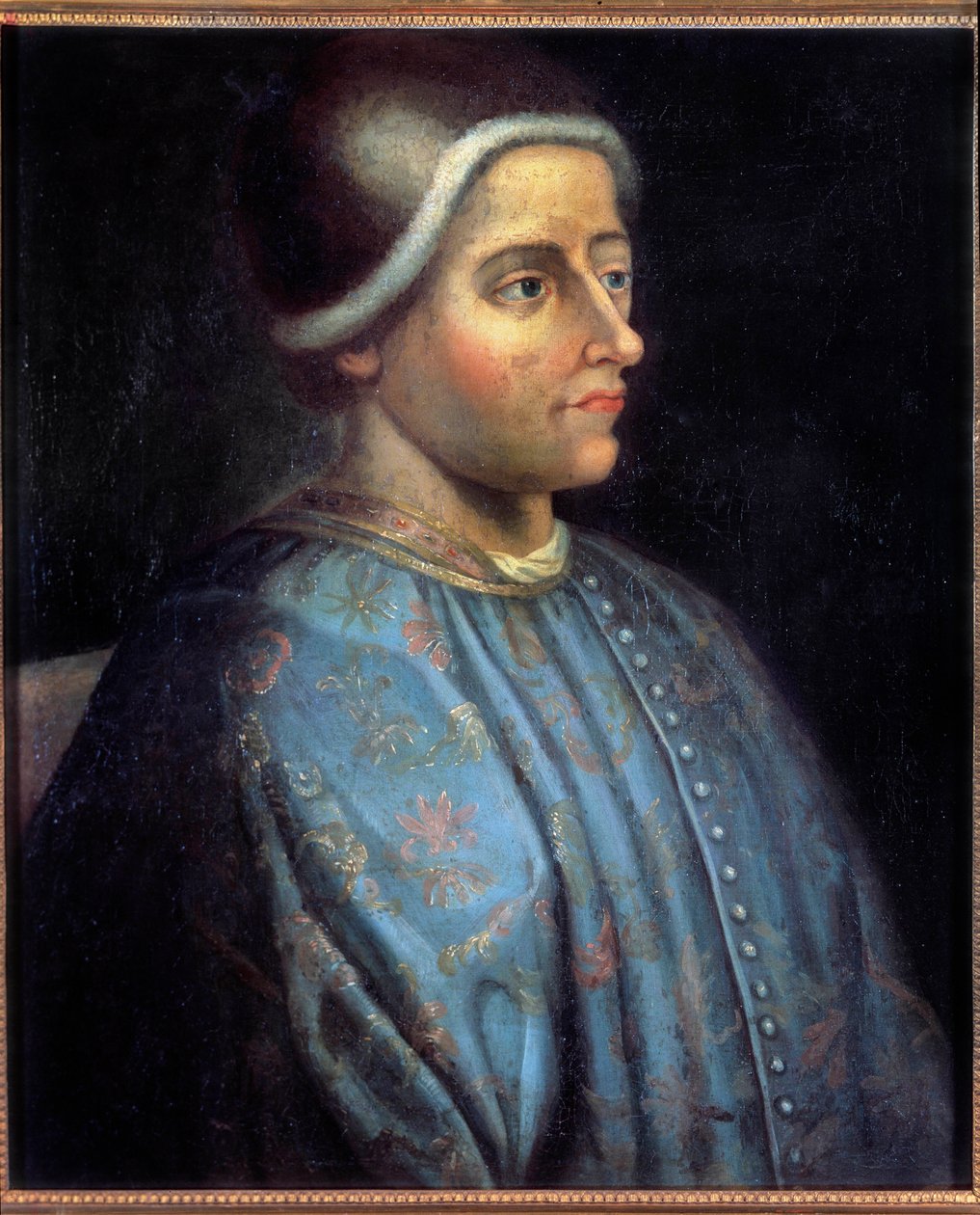 Jacques Coeurin (1395 - 1456) muotokuva kuningas Charles VII:n ja ranskalaisen liikemiehen hopeasävyttimestä. Anonyymi maalaus tekijältä Unknown artist