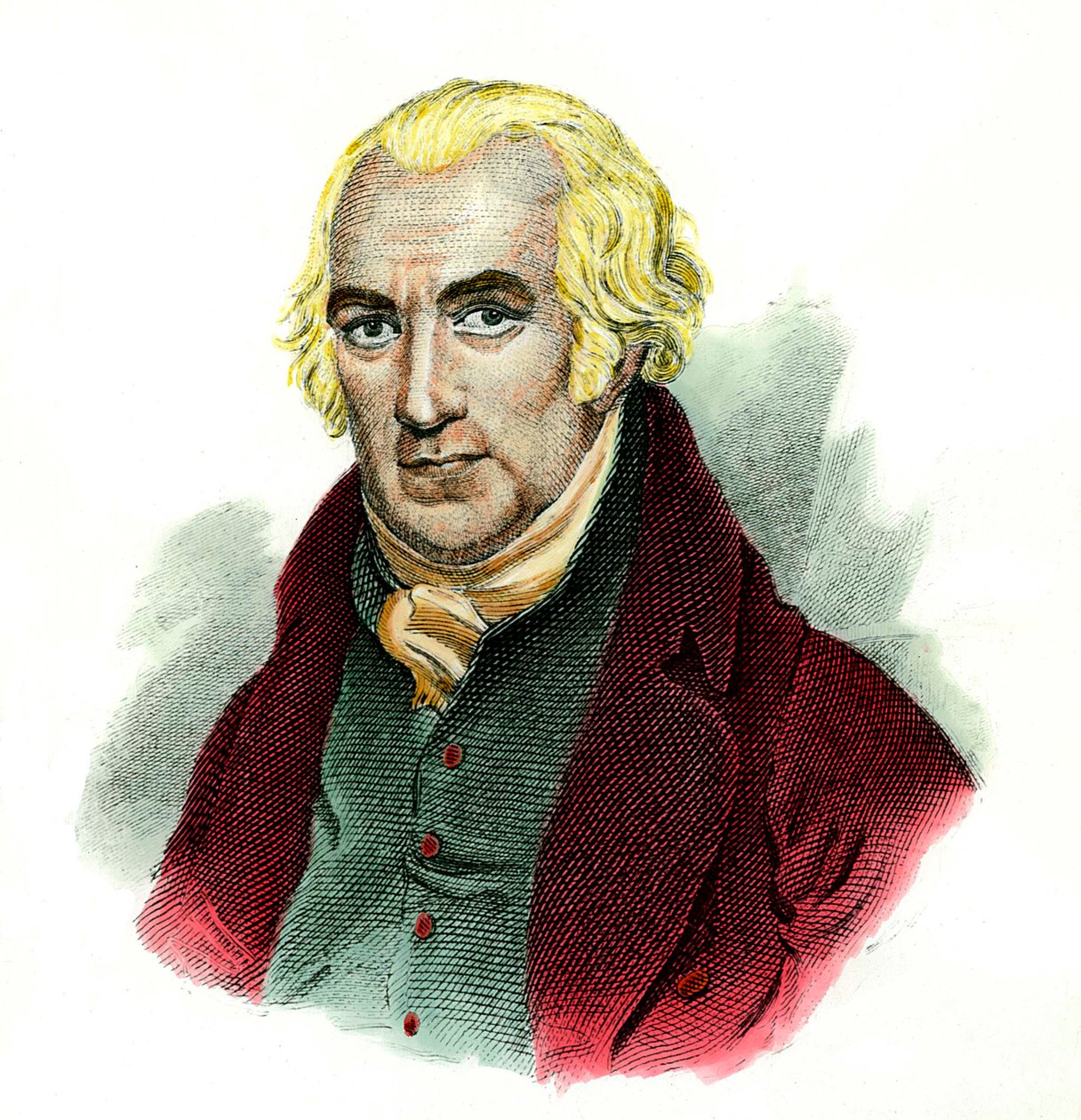 Muotokuva James Wattista (1736 - 1819), skotlantilainen insinööri. tekijältä Unknown artist