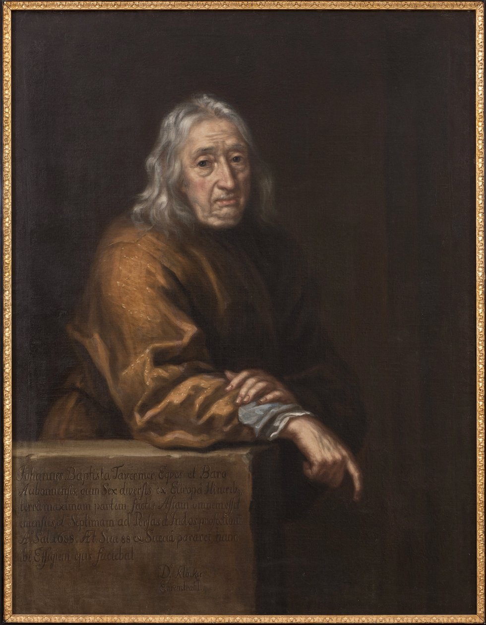 Jean-Baptiste (Jean Baptiste) Tavernierin (1605-1689) muotokuva, Ehrenstrahl, David Klocker (1629-1698). Öljy kankaalle tekijältä Unknown artist