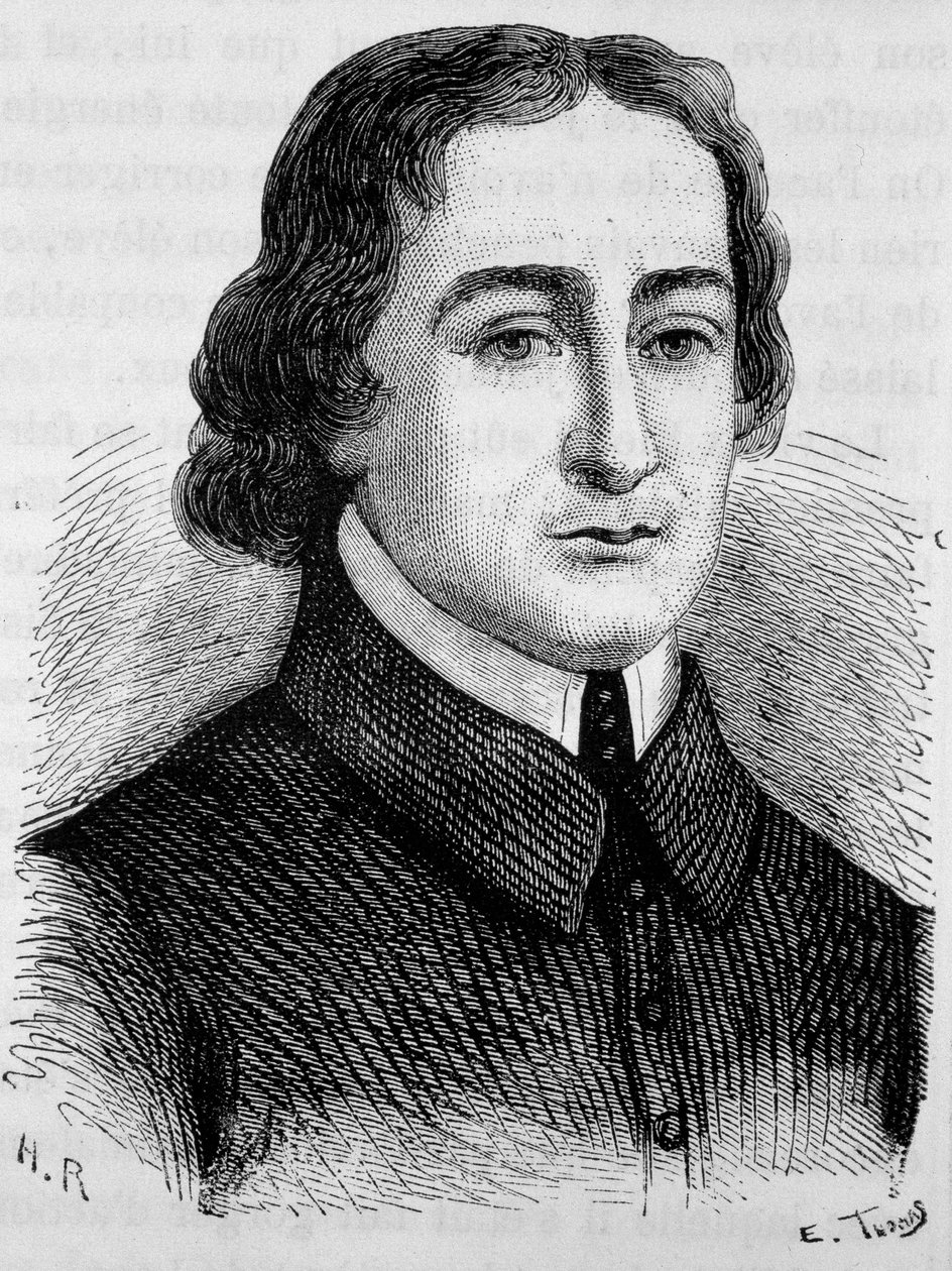 Muotokuva Jean Baptiste (Jean-Baptiste) Massillonista (1663 - 1742). Kaiverrus 1800-luvun lopusta H. Martinin teokseen "Histoire de France". tekijältä Unknown artist