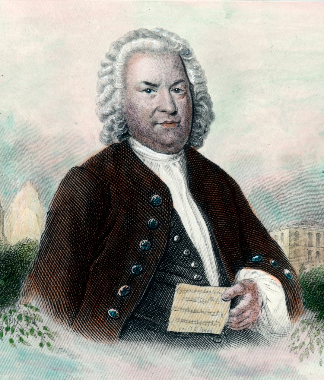 Jean Sebastien Bachin muotokuva (Johann Sebastian Bach tekijältä Unknown artist