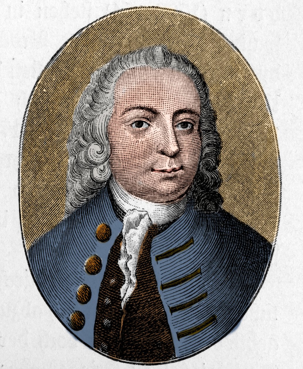 Johann Christian Guntherin muotokuva. Saksalainen runoilija (1695-1723). Kaiverrus. tekijältä Unknown artist