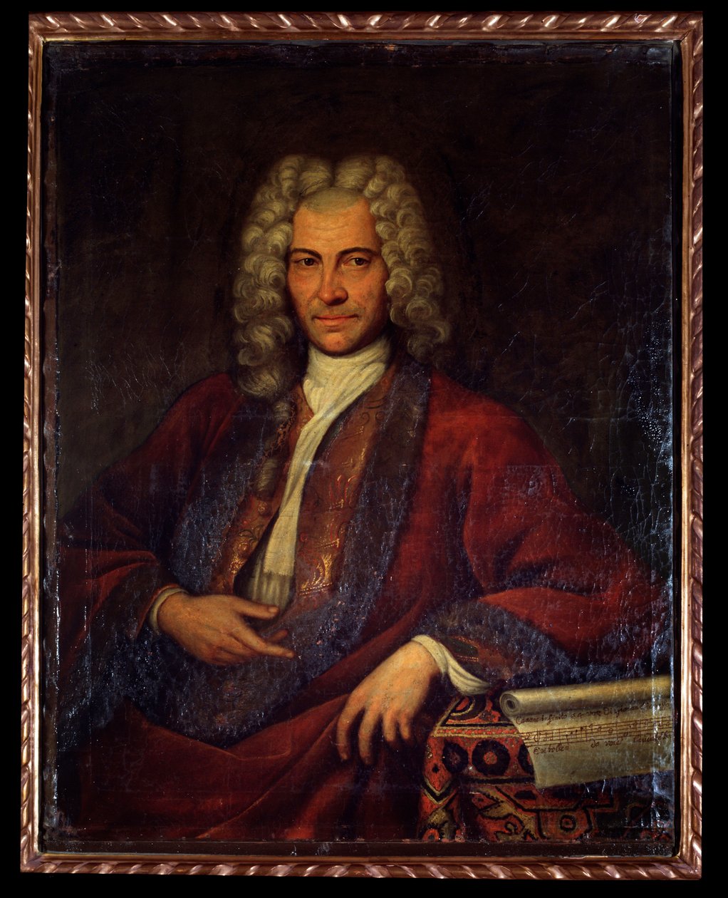 Muotokuva Johann Joseph Fuxista, itävaltalaisesta säveltäjästä, musiikkiteoreetikosta ja pedagogista (maalaus tekijältä Unknown artist