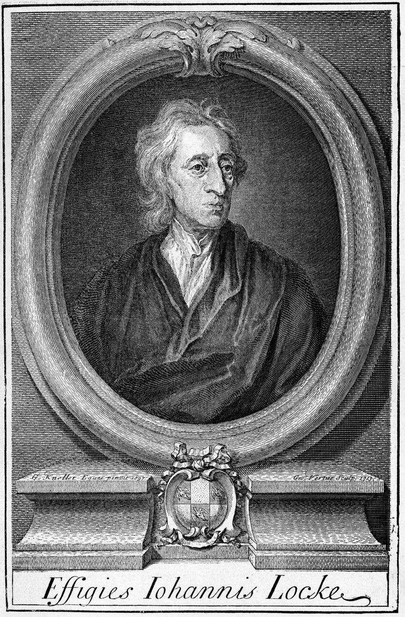 John Locken (1632 - 1704), englantilaisen filosofin muotokuva. tekijältä Unknown artist
