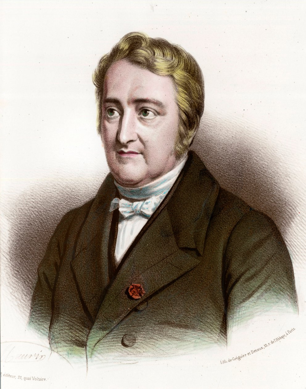 Joseph Pelletier (1788 - 1842) ranskalaisen kemistin muotokuva. Kaiverrus 1800-luvulta. Yksityinen kokoelma. tekijältä Unknown artist