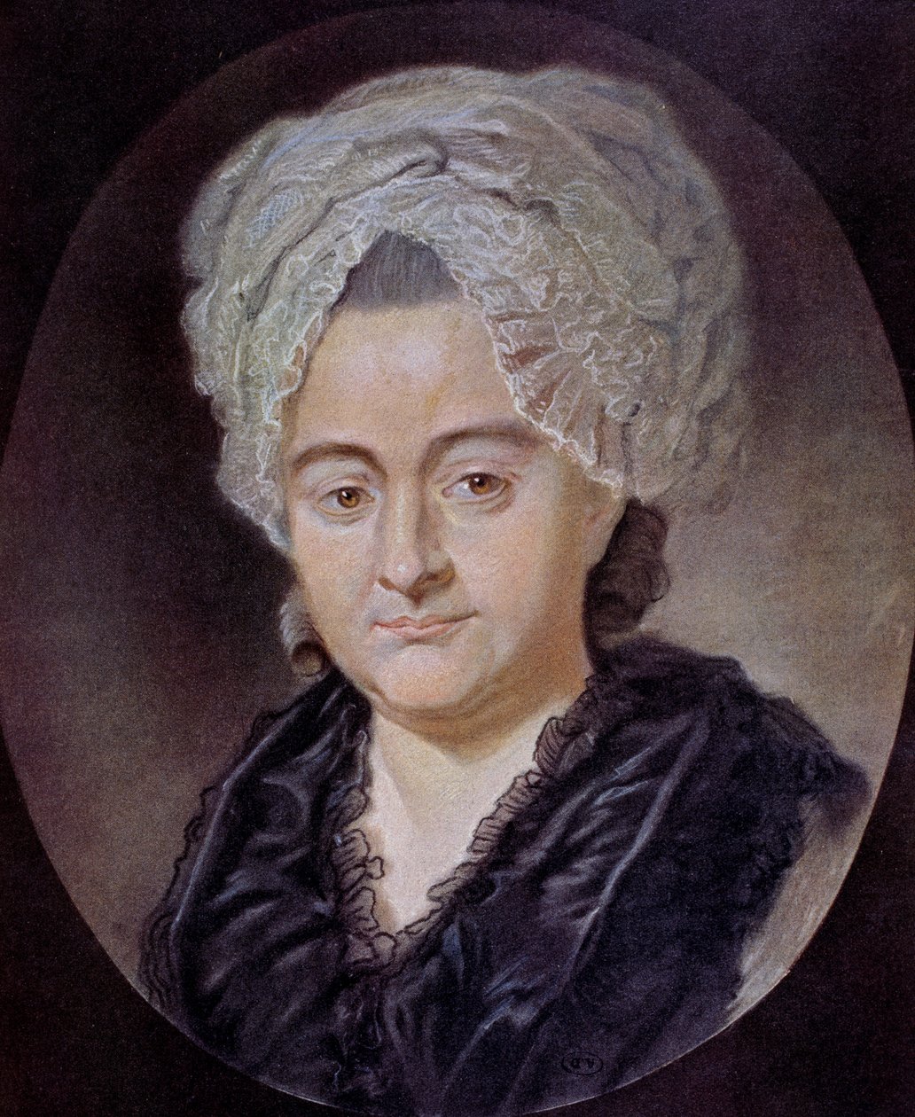 Katharina Elisabeth Textorin muotokuva (piirustus) tekijältä Unknown artist