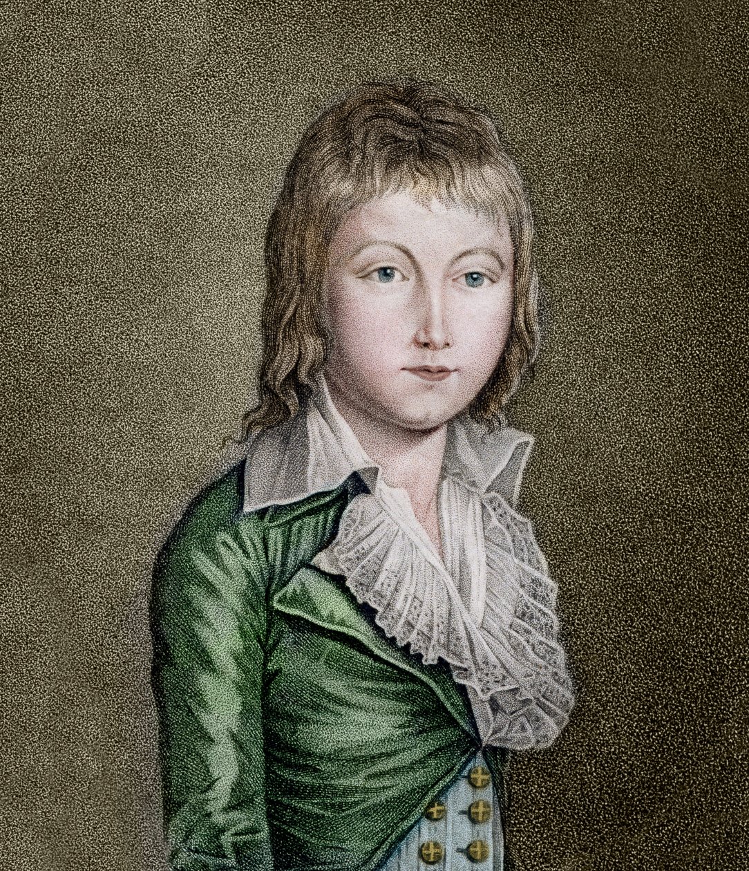 Muotokuva LOUIS XVII:stä (1785-1795) Ranskan daupiinista Litografia tekijältä Unknown artist