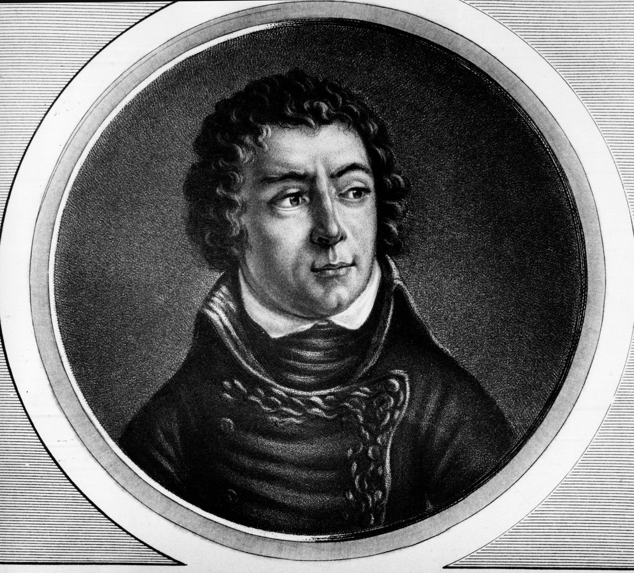 Louis Alexandre (Louis-Alexandre) Berthier (1753-1815), Neuchatelin prinssi, Ranskan marsalkka muotokuva - Kaiverrus ""Täydellinen kokoelma Ranskan vallankumouksen historiallisia maalauksia, kolmessa osassa"" tekijältä Unknown artist