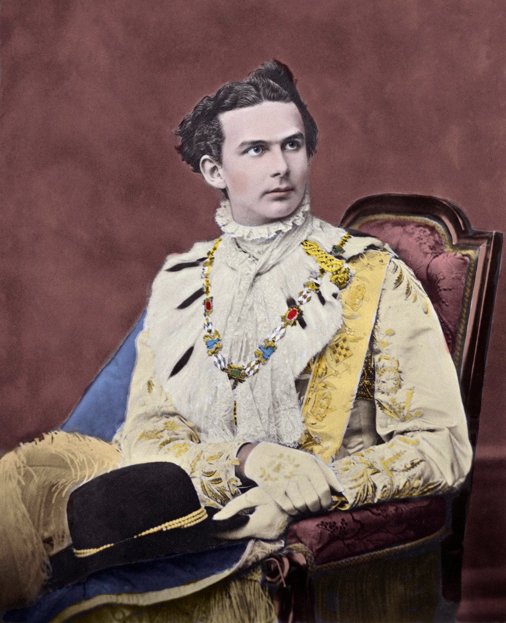 Ludvig II de Bavieren muotokuva (Ludwig Otto Friedrich Wilhelm, Wittelsbach tekijältä Unknown artist