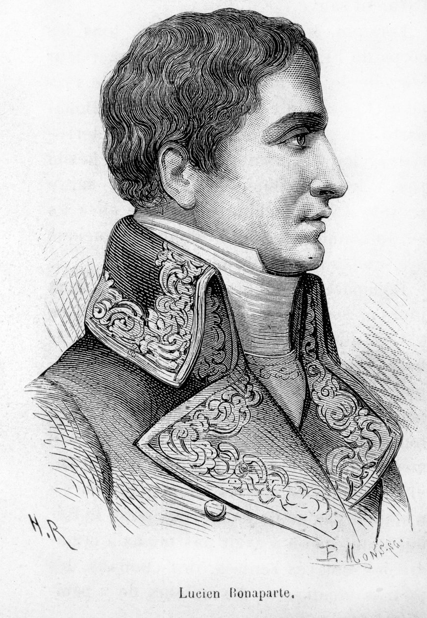 Napoleon Bonaparten toisen veljen Lucien Bonaparten (1775-1840) muotokuva. tekijältä Unknown artist