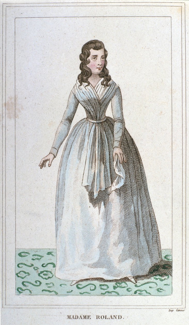 Madame Rolandin muotokuva ranskalaisesta poliitikosta (1754 - 1793). tekijältä Unknown artist
