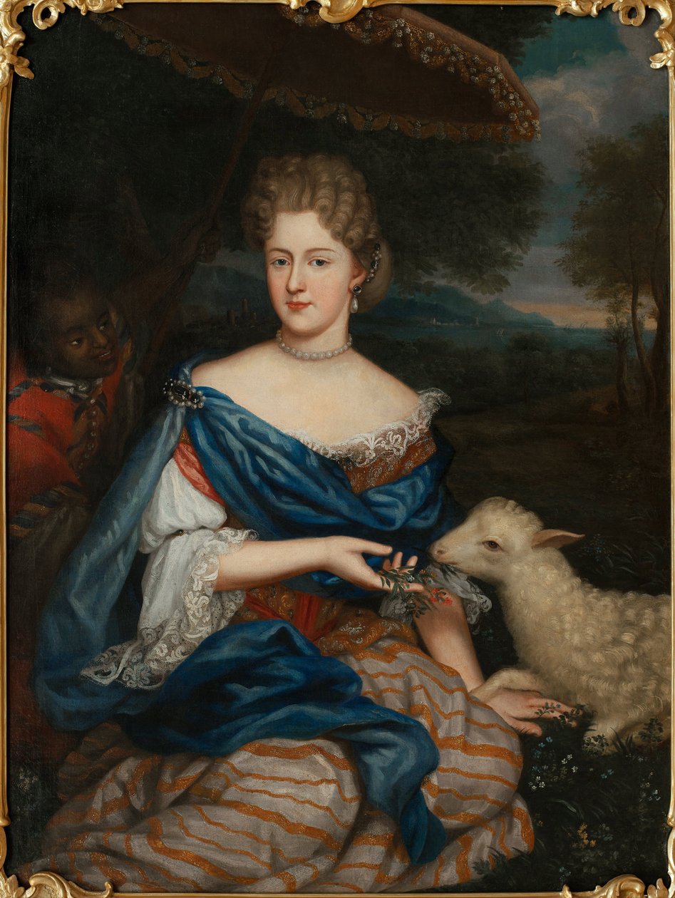 Maria Karolina Sobieska (1697-1740) muotokuva (Marie Charlotte Sobieska) - Anonymous - n. 1730 - Öljy kankaalle - 150x123 - Wilanow Palace Museum tekijältä Unknown artist