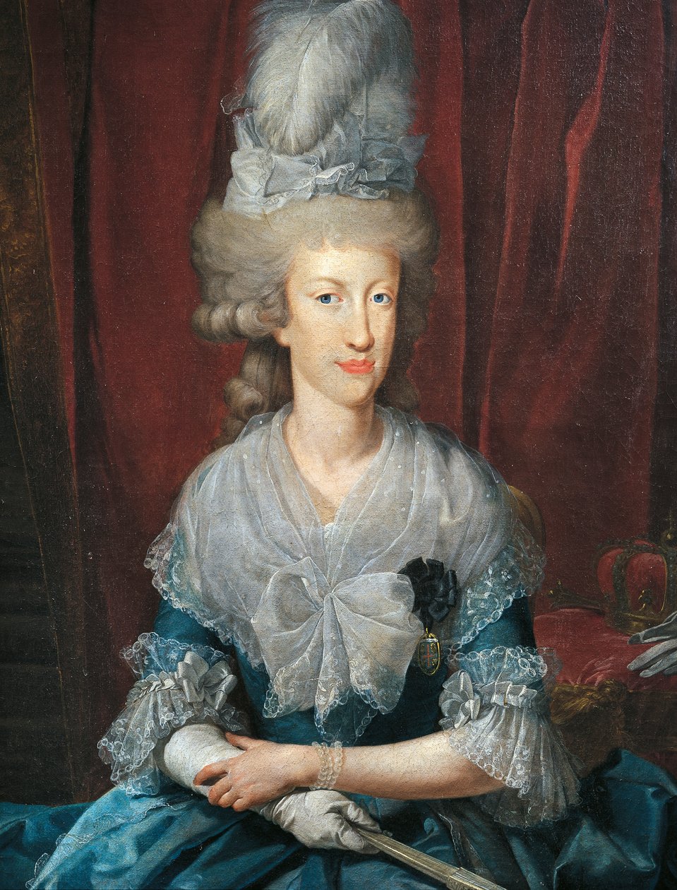 Espanjalaisen Maria Luisan muotokuva, joka tunnetaan myös nimellä Maria Ludovica (maalaus) tekijältä Unknown artist