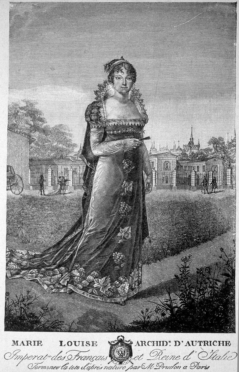 Muotokuva Marie Louisesta, Itävallan arkkiherttuattaresta, Napoleon I:n vaimosta. tekijältä Unknown artist