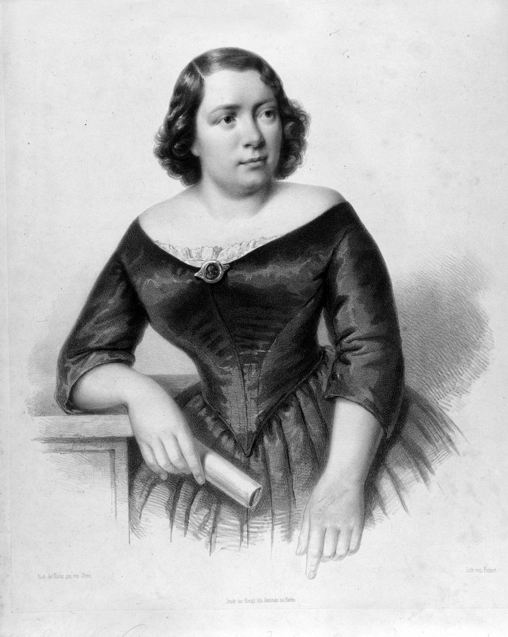 Muotokuva Marietta Albonista (1826-1894), italialainen kontralaulaja. tekijältä Unknown artist