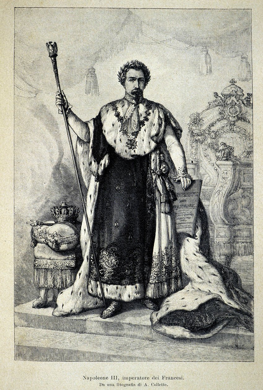 Napoleon III:n muotokuva keisarina tekijältä Unknown artist