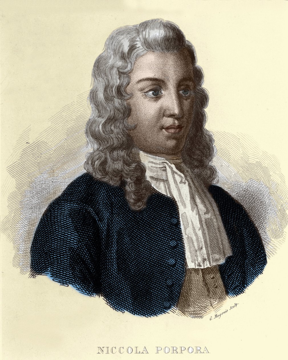 Italian säveltäjän (1686-1768) Nicola Antonio Porporan muotokuva. tekijältä Unknown artist