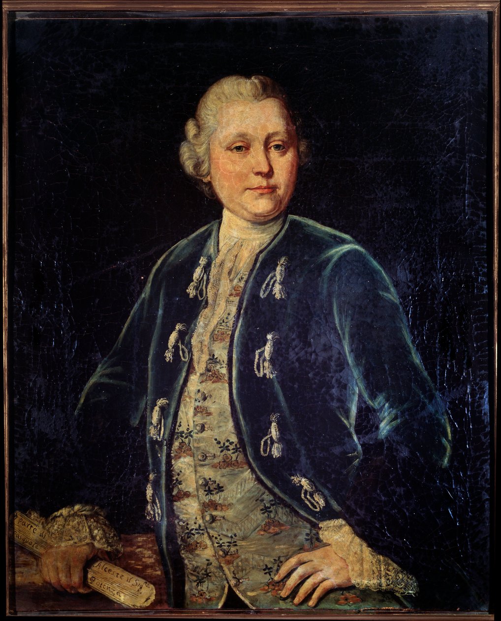 Pasquale Potenzan muotokuva, italialainen castrato (maalaus tekijältä Unknown artist