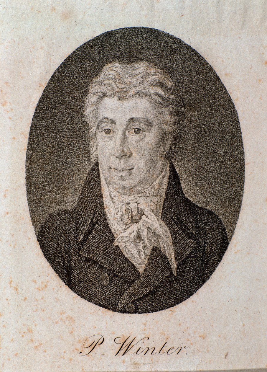 Peter Winterin muotokuva (kaiverrus tekijältä Unknown artist