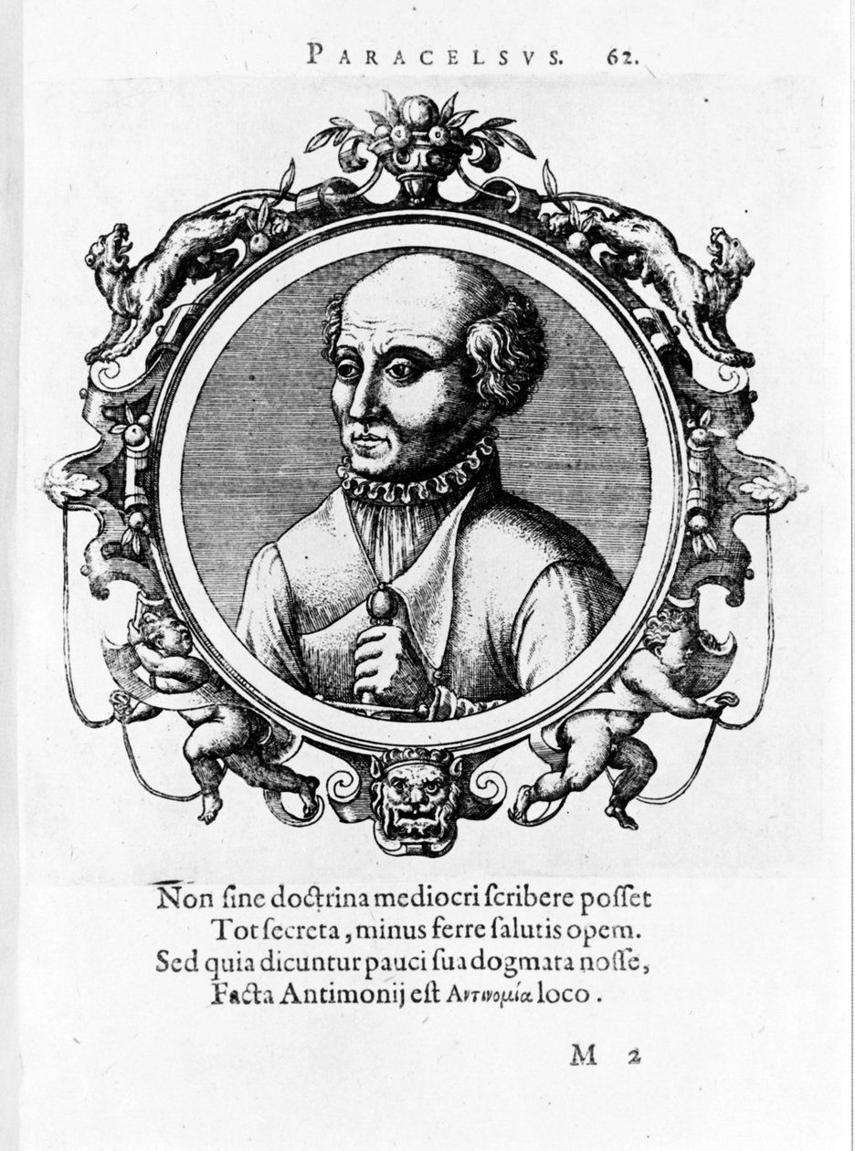 Muotokuva Philipp Aureolus Theophrastus Bombast von Hohenheim Paracelsuksesta tekijältä Unknown artist