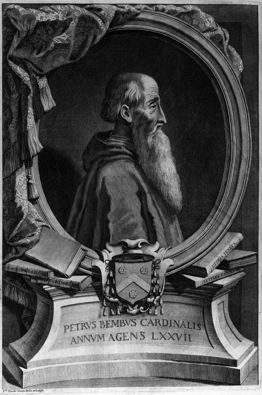 Pietro Bembon (1470 - 1547), italialaisen kardinaalin ja humanistin muotokuva. tekijältä Unknown artist