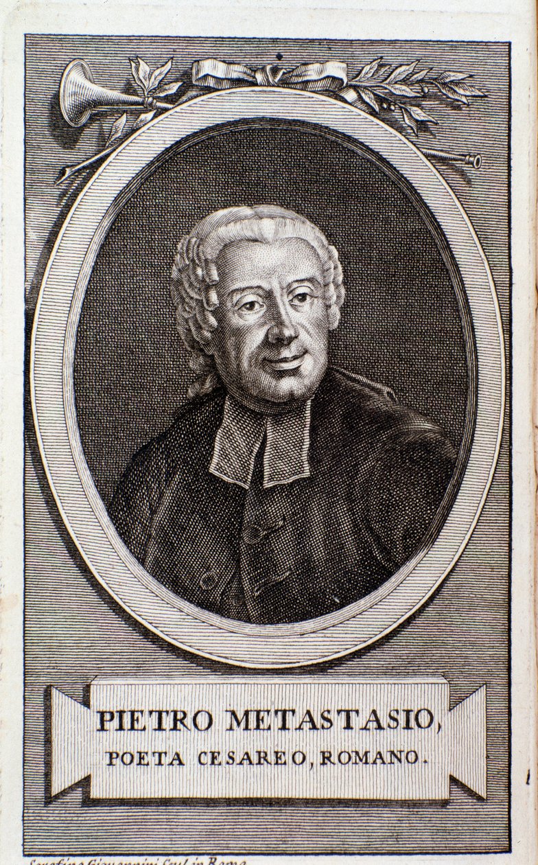 Pietro Metastasion muotokuva (kaiverrus) tekijältä Unknown artist
