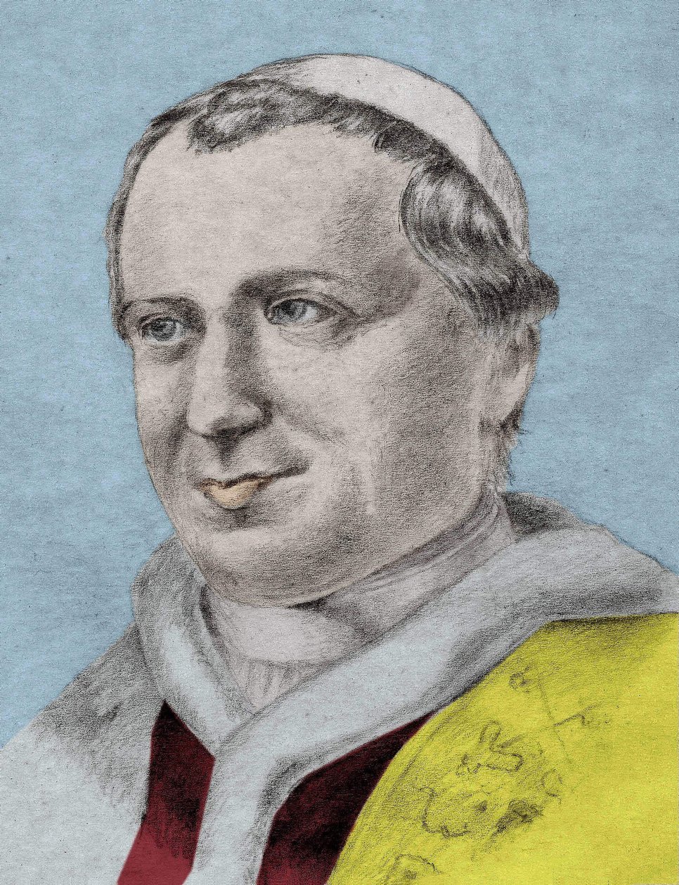 Pius IX:n (1792 - 1878), 253. paavin (1846 - 1878) muotokuva. tekijältä Unknown artist