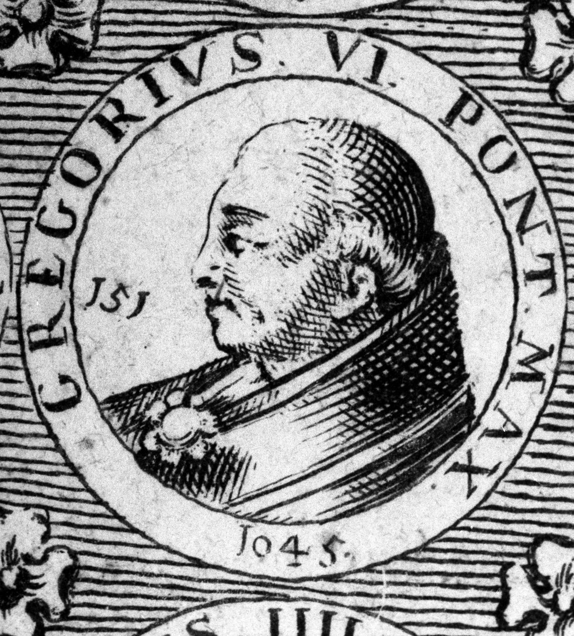 Paavi Gregoire VI:n (kuollut 1048) muotokuva. tekijältä Unknown artist
