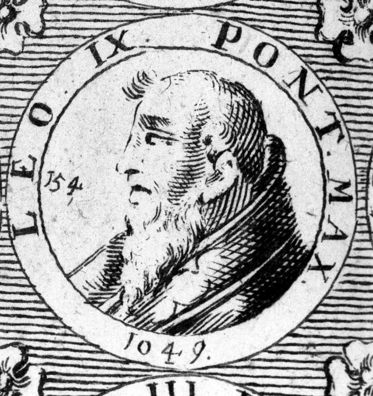 Paavi Leo IX:n (1002-1054) muotokuva. tekijältä Unknown artist