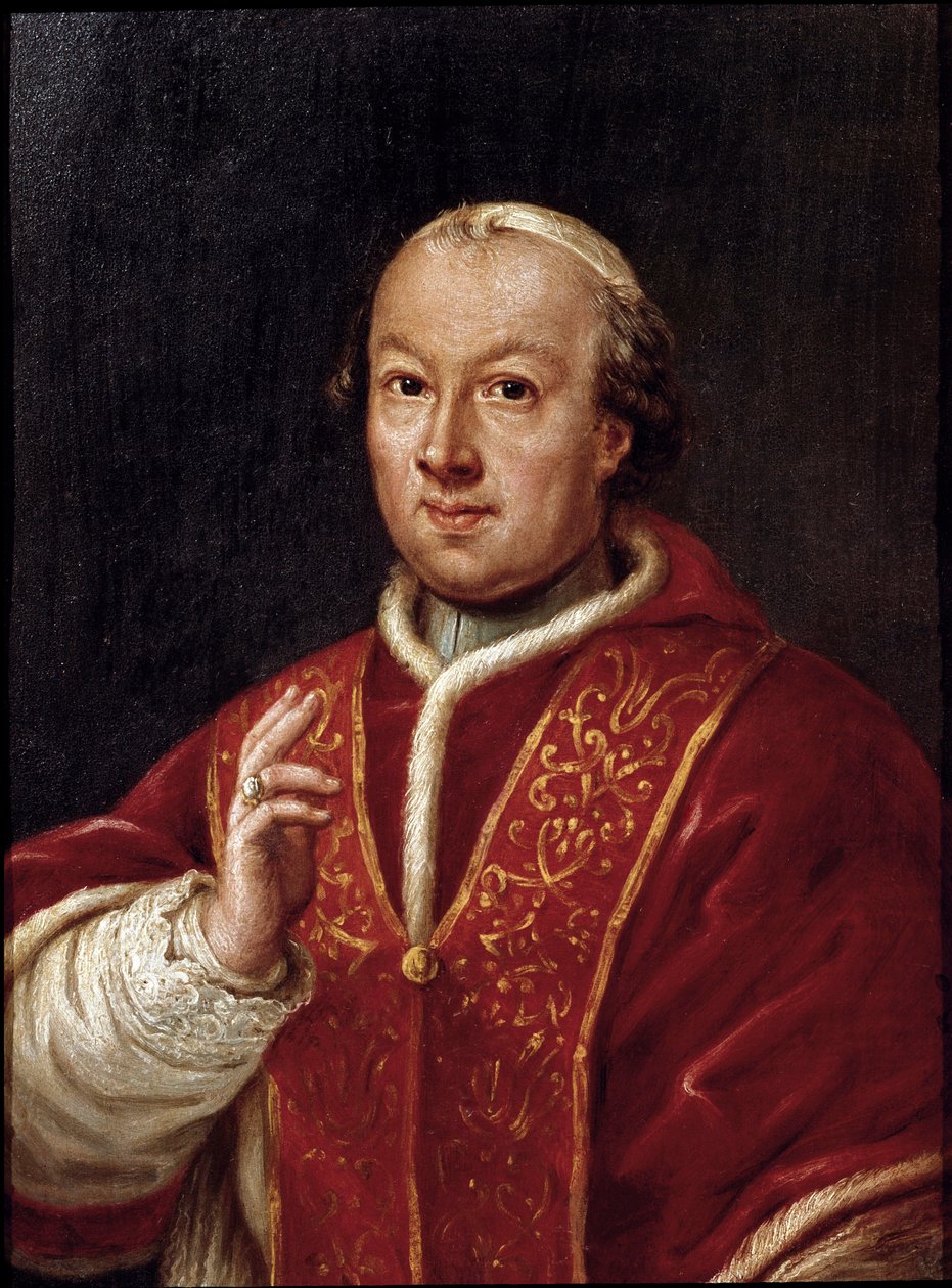 Paavi Pius (Pio tai Pius) VI (1717-1799) muotokuva Anonyymi maalaus. 1700-luvun Rooma, Museo del Risorgimento tekijältä Unknown artist