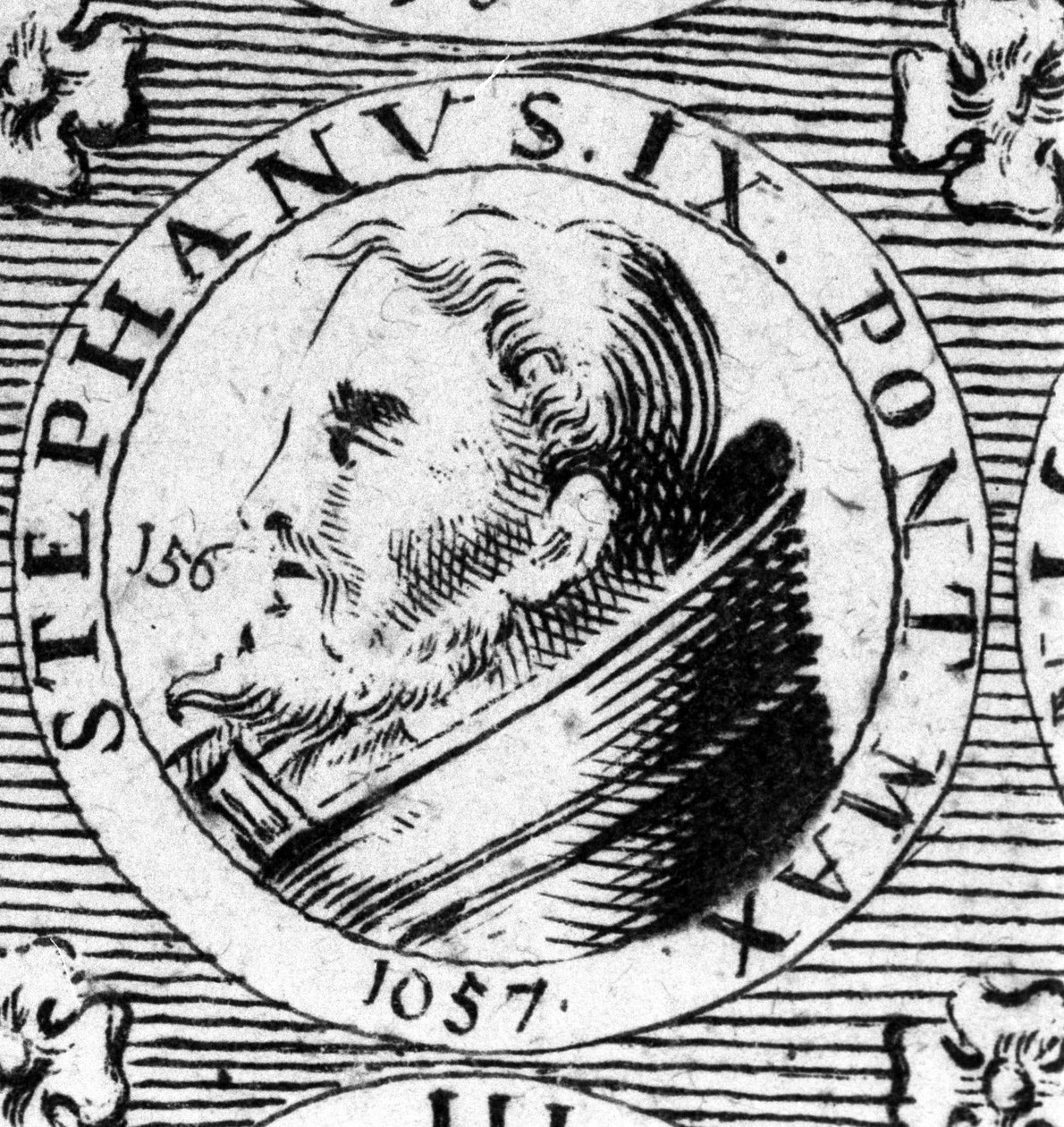 Paavi Stefanus IX:n muotokuva (Stefane 9). tekijältä Unknown artist
