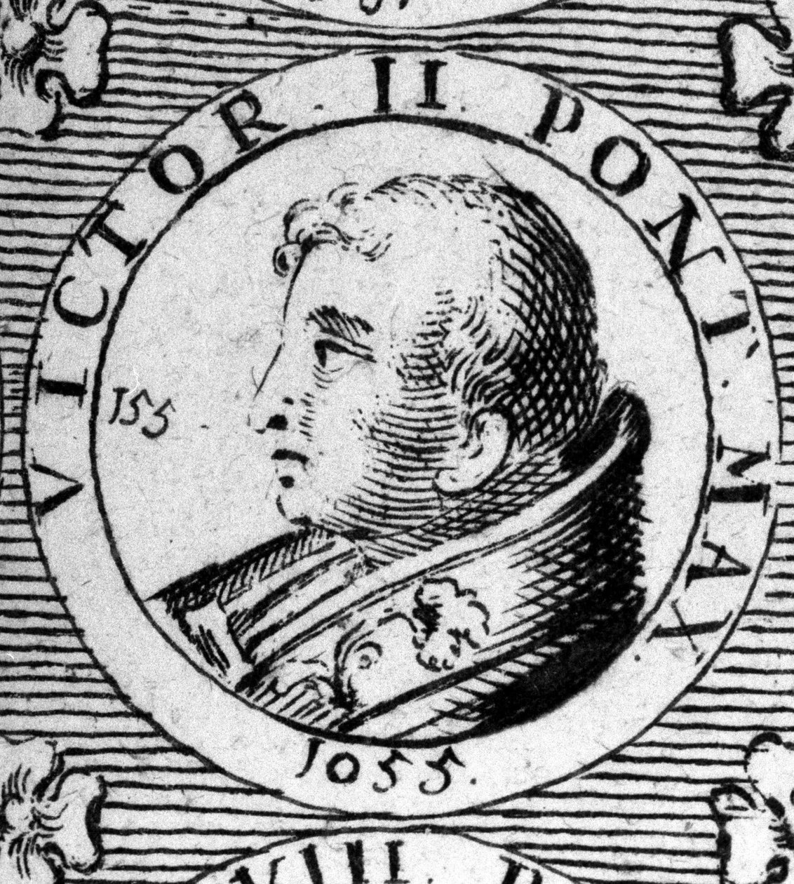 Paavi Viktor II:n muotokuva (tai Victor 2 kuoli 1057). tekijältä Unknown artist