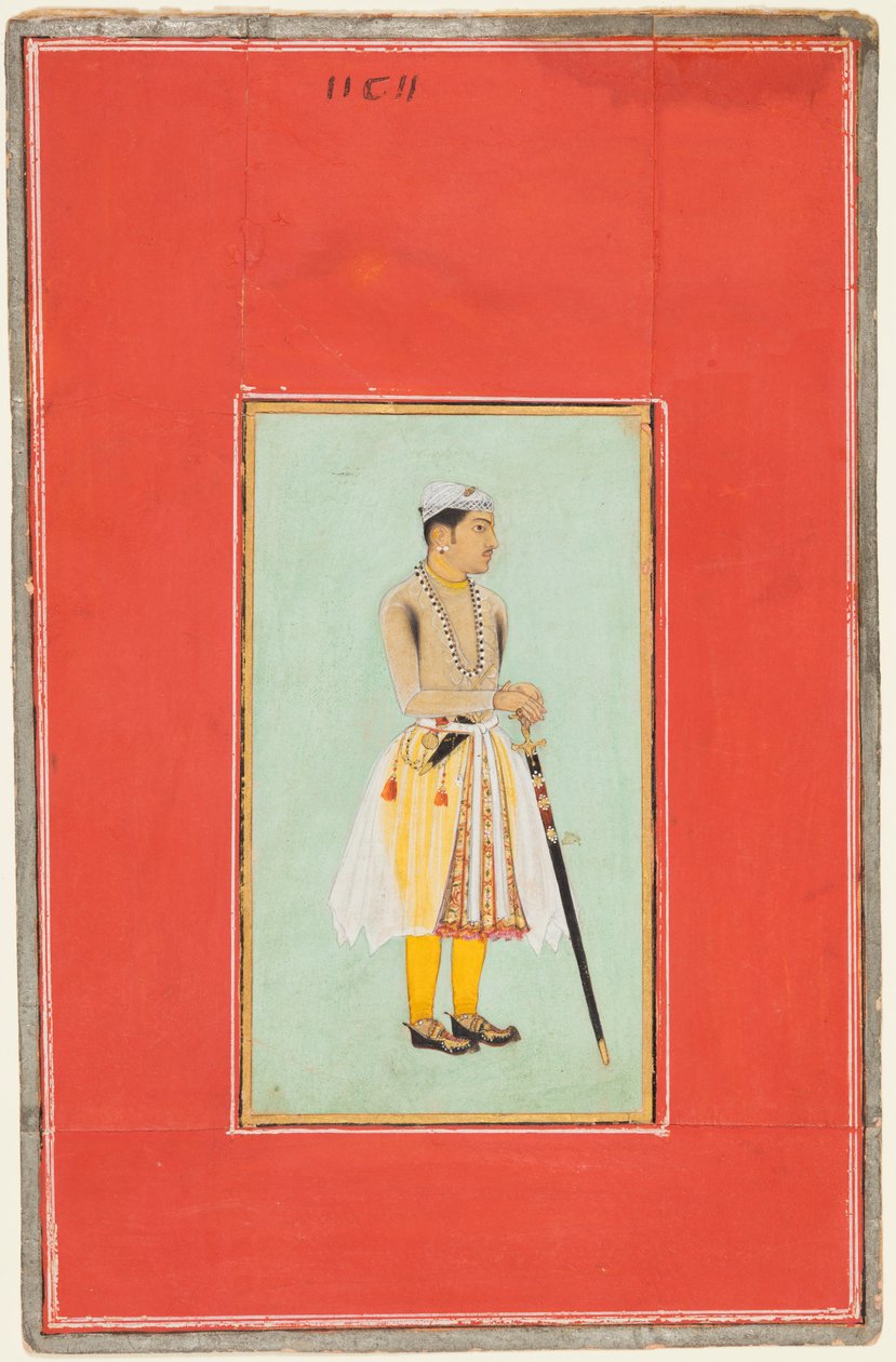 Bikanerin prinssi Sur Singh Rathorin muotokuva (1594–1631) tekijältä Unknown artist