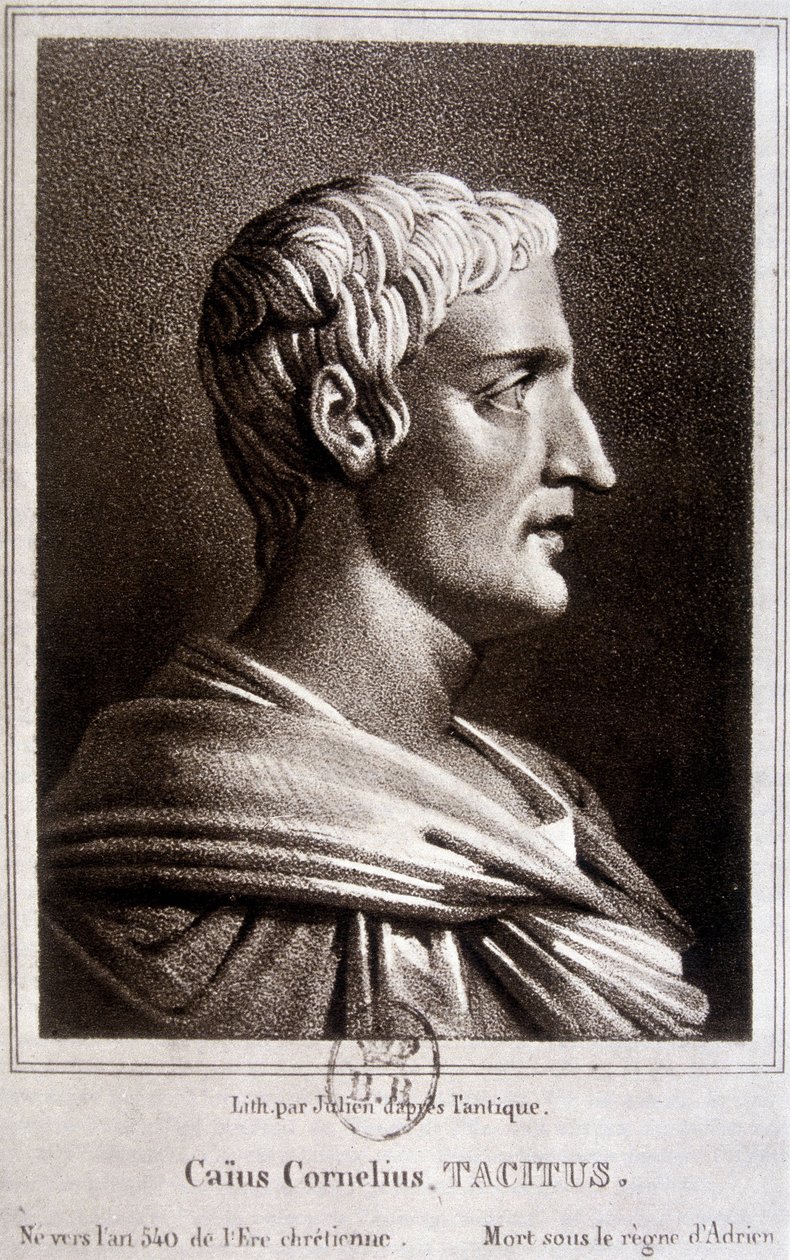 Publius Cornelius Tacitus Tacituksen muotokuva, roomalainen historioitsija (v.56 -v.120). tekijältä Unknown artist