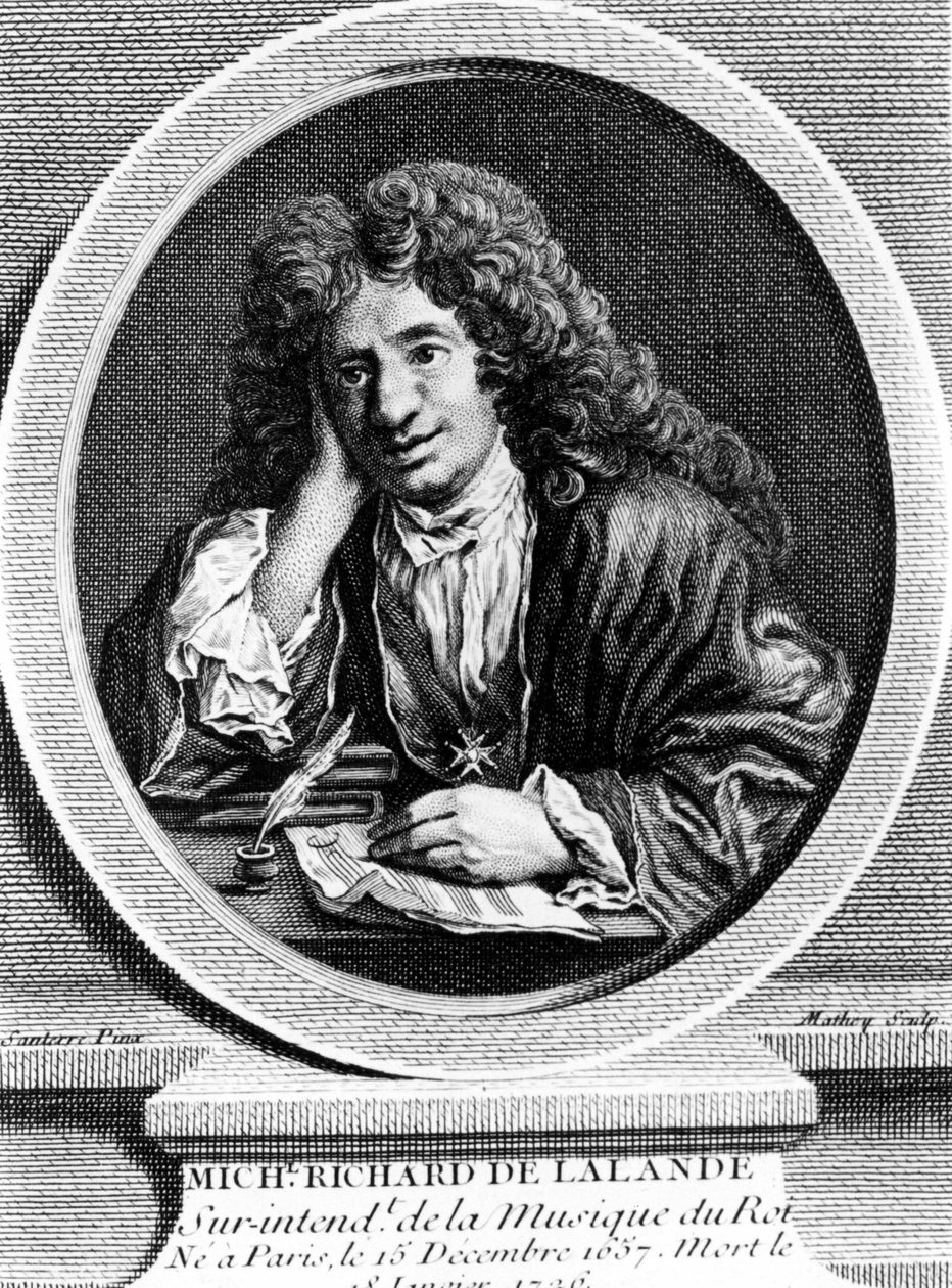 Kuninkaan musiikin johtajan Richard Delalanden muotokuva; b. 15. joulukuuta 1657 Pariisissa; d. 18. tammikuuta 1726. tekijältä Unknown artist