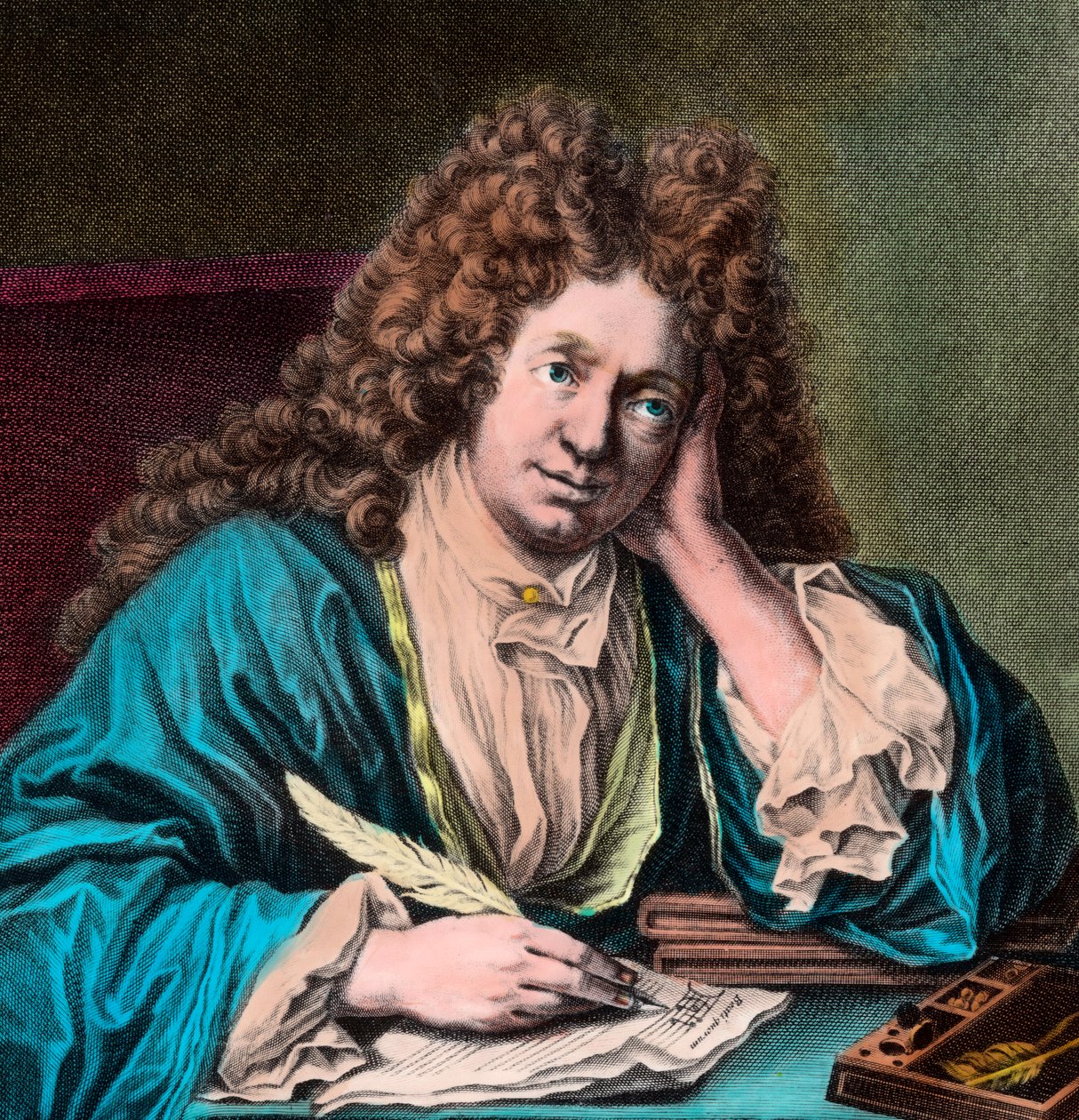 Kuninkaan musiikin johtajan Richard Delalanden muotokuva Pariisissa tekijältä Unknown artist