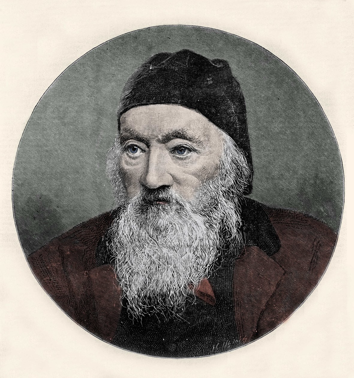 Richard Owenin (1810-1890), englantilaisen luonnontieteilijän muotokuva. tekijältä Unknown artist