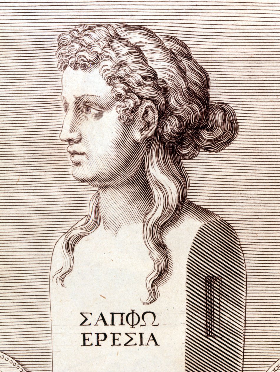 Muotokuva Saphosta (Sappho). tekijältä Unknown artist