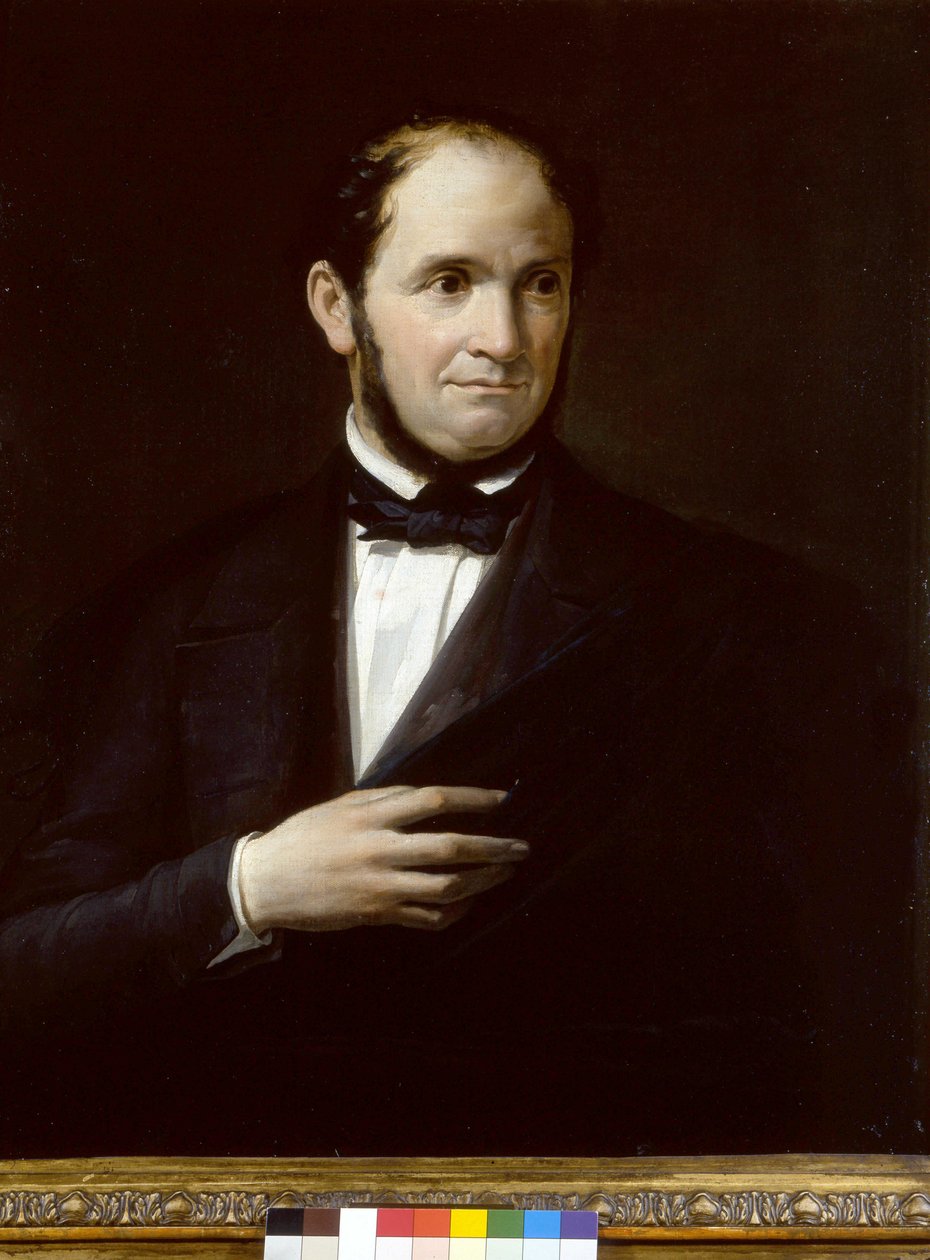 Muotokuva Saverio Mercadantesta (1795-1870), italialainen säveltäjä, anonyymi maalaus. La Scala -teatterimuseo, Milano tekijältä Unknown artist