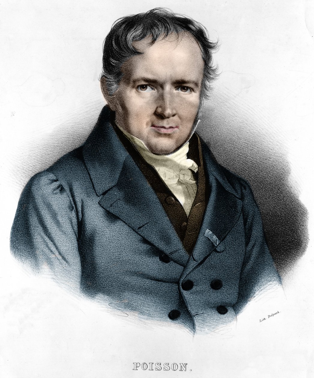Simeon Denis Poissonin muotokuva (21. kesäkuuta tekijältä Unknown artist