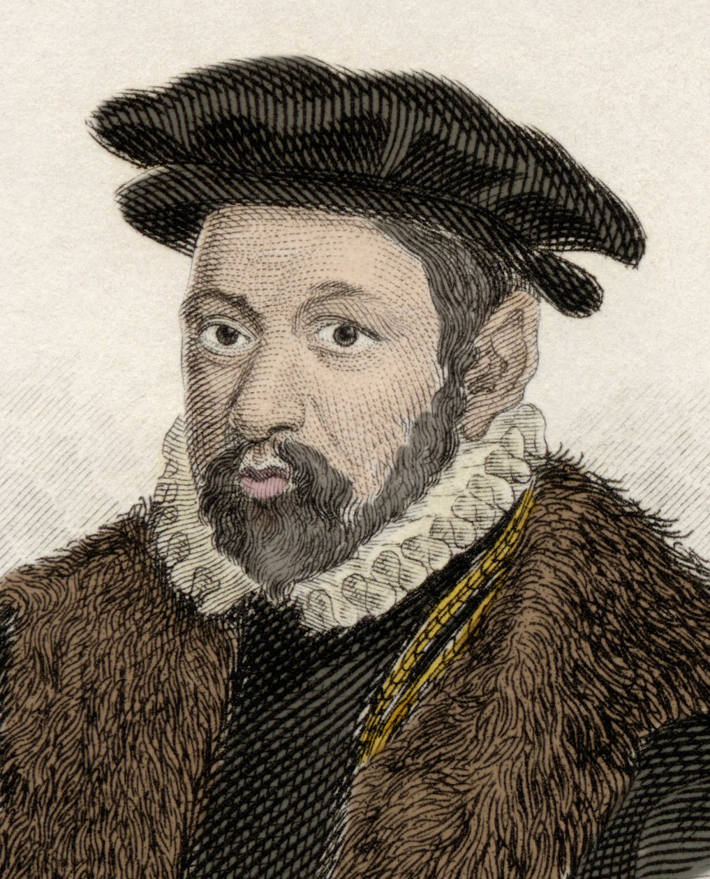 Sir Nicholas Baconin (1510-1579), englantilaisen poliitikon ja lakimiehen muotokuva. tekijältä Unknown artist