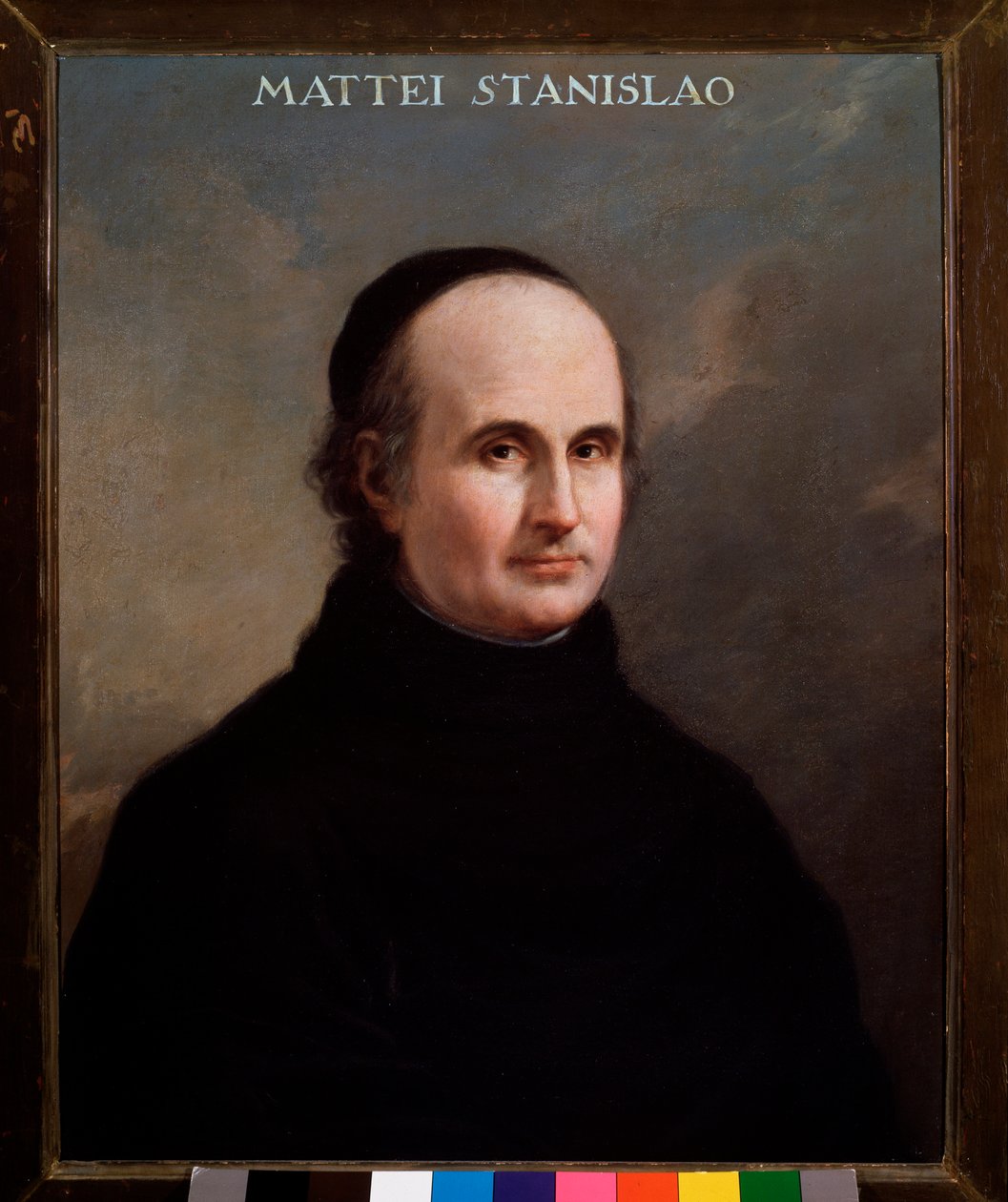Muotokuva Stanislao Mattei (1750-1825) italialainen säveltäjä Anonymous maalaus. 1700-luvun Bologna, kansalaismusiikkimuseo tekijältä Unknown artist