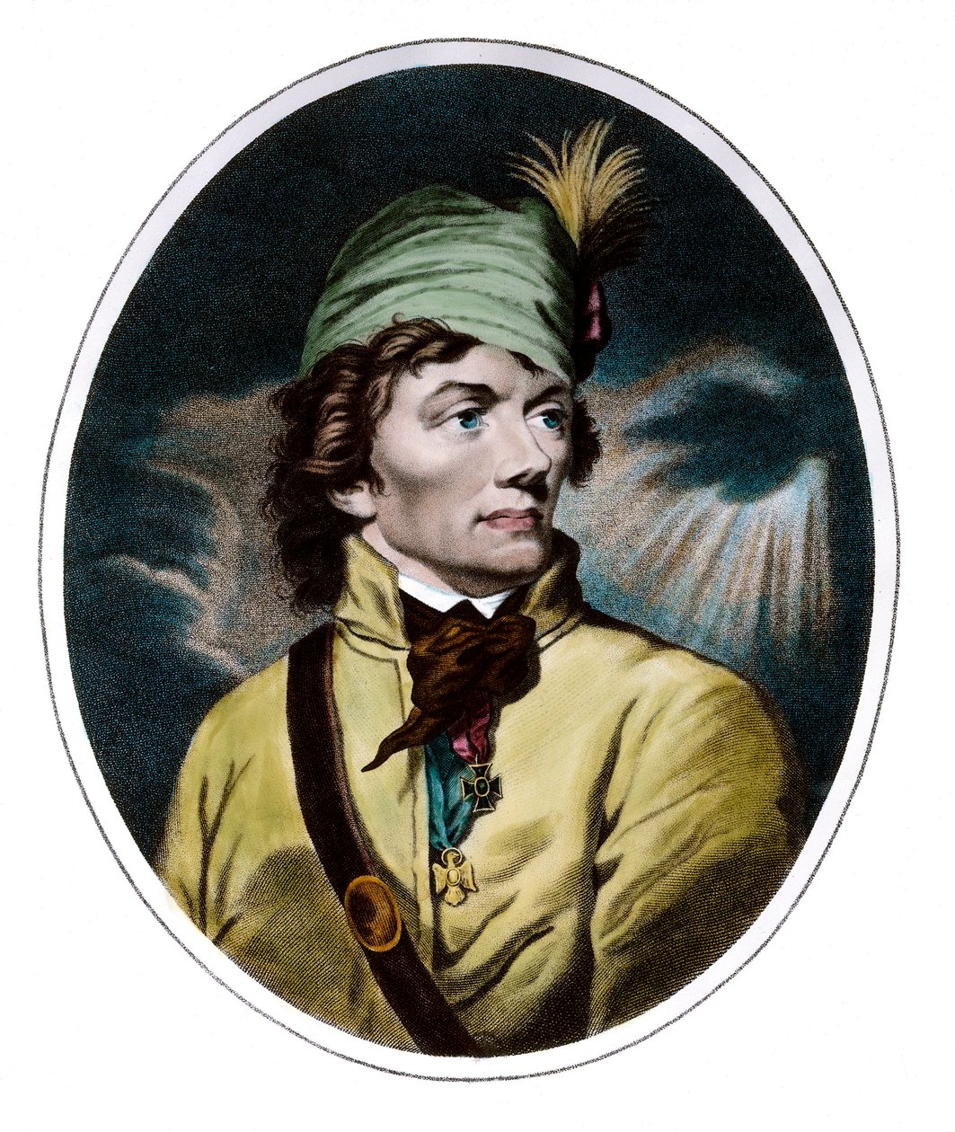 Muotokuva Thaddeus (Tadeusz) Kosciuszko (Kosciusko) (1746 - 1817), kenraali ja puolalainen sankari. Kaiverrus 1700-luvulta. Yksityinen kokoelma. tekijältä Unknown artist