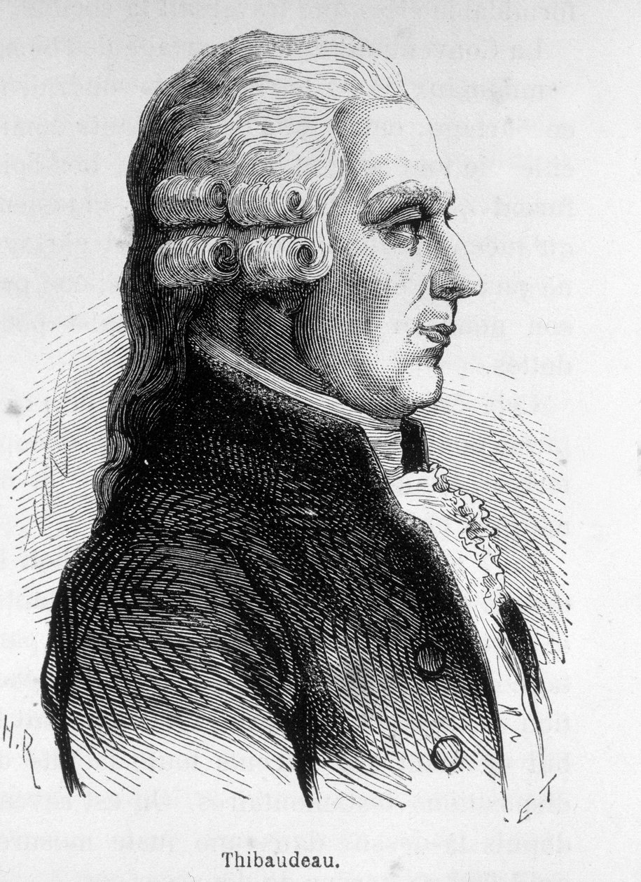 Muotokuva Thibaudeausta, ranskalaisesta poliitikosta (1765-1854). tekijältä Unknown artist