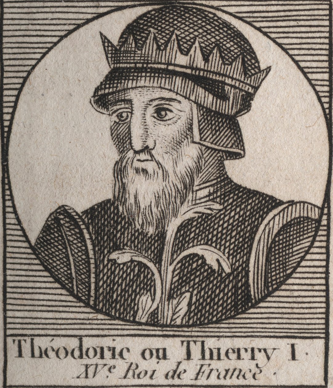 Thierry III:n muotokuva tekijältä Unknown artist