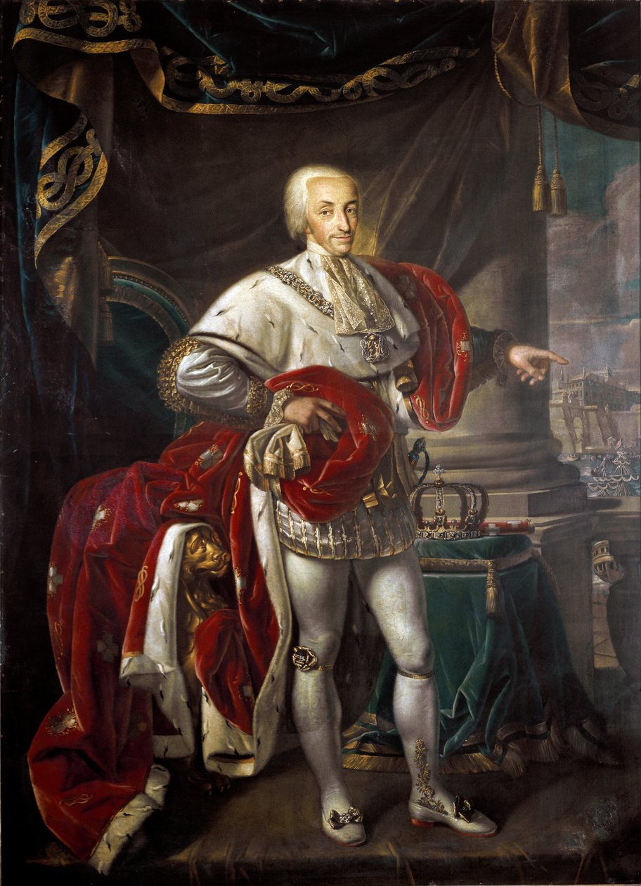 Muotokuva Victor Emmanuel I:stä, Sardinian kuninkaasta (öljy kankaalle) tekijältä Unknown artist